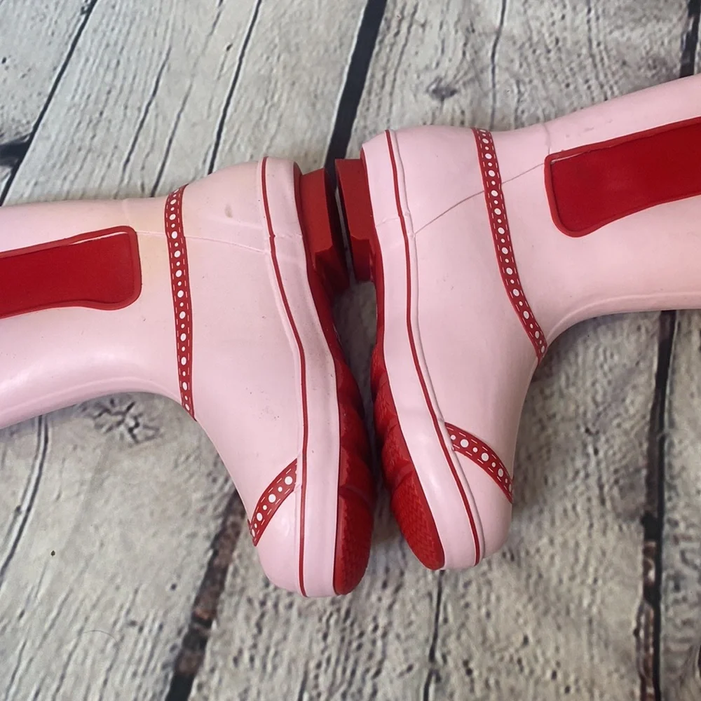 The Original Muck Boot Company Pink Red Rain Boots Girl’s Size 3 Size 4